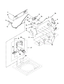 Console And Water Inlet Parts parts for Kenmore Washer 110.21392010 (11021392010, 110 21392010) from AppliancePartsPros.com