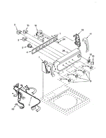 Control Panel parts for Kenmore Washer 110.22852102 (11022852102, 110 22852102) from AppliancePartsPros.com