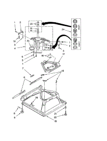 Machine Base parts for Kenmore Washer 110.22852102 (11022852102, 110 22852102) from AppliancePartsPros.com