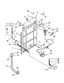 Rear Panel parts for Kenmore Washer 110.22854100 (11022854100, 110 22854100) from AppliancePartsPros.com