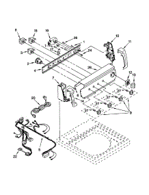 Control Panel parts for Kenmore Washer 110.22854100 (11022854100, 110 22854100) from AppliancePartsPros.com
