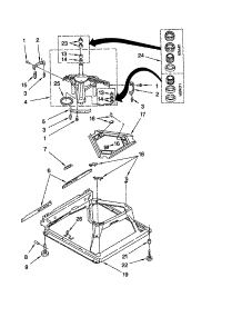 Machine Base parts for Kenmore Washer 110.22854100 (11022854100, 110 22854100) from AppliancePartsPros.com