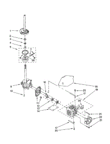 Brake / Clutch / Gearcase / Motor / Pump parts for Kenmore Washer 110.22854101 (11022854101, 110 22854101) from AppliancePartsPros.com