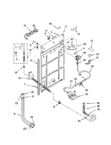 Rear Panel parts for Kenmore Washer 110.22854102 (11022854102, 110 22854102) from AppliancePartsPros.com