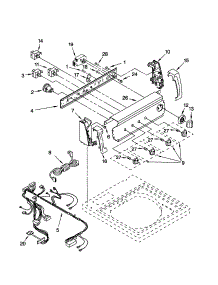 Control Panel parts for Kenmore Washer 110.22862100 (11022862100, 110 22862100) from AppliancePartsPros.com