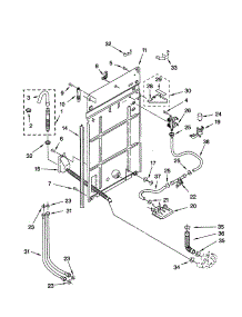 Rear Panel parts for Kenmore Washer 110.22872100 (11022872100, 110 22872100) from AppliancePartsPros.com