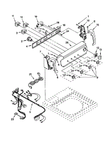 Control Panel parts for Kenmore Washer 110.22882100 (11022882100, 110 22882100) from AppliancePartsPros.com