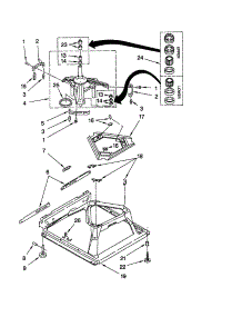 Machine Base parts for Kenmore Washer 110.22892100 (11022892100, 110 22892100) from AppliancePartsPros.com