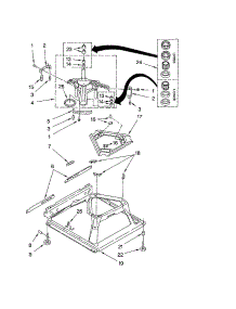 Machine Base parts for Kenmore Washer 110.22892101 (11022892101, 110 22892101) from AppliancePartsPros.com