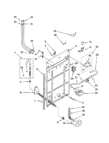 Rear Panel parts for Kenmore Washer 110.22894101 (11022894101, 110 22894101) from AppliancePartsPros.com