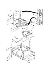 Machine Base parts for Kenmore Washer 110.22902101 (11022902101, 110 22902101) from AppliancePartsPros.com