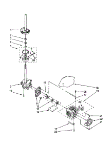 Brake / Clutch / Gearcase / Motor / Pump parts for Kenmore Washer 110.22932100 (11022932100, 110 22932100) from AppliancePartsPros.com