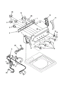 Control Panel parts for Kenmore Washer 110.22936100 (11022936100, 110 22936100) from AppliancePartsPros.com