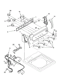 Control Panel Parts parts for Kenmore Washer 110.22936101 (11022936101, 110 22936101) from AppliancePartsPros.com