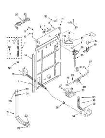 Rear Panel Parts parts for Kenmore Washer 110.22936102 (11022936102, 110 22936102) from AppliancePartsPros.com