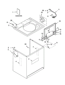 Top And Cabinet Parts parts for Kenmore Washer 110.22942100 (11022942100, 110 22942100) from AppliancePartsPros.com