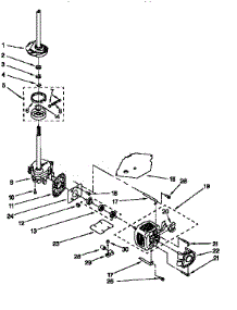 Brake, Clutch, Gearcase, Motor And Pump parts for Kenmore Washer 110.26954690 (11026954690, 110 26954690) from AppliancePartsPros.com