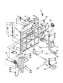 Rear Panel parts for Kenmore Washer 110.26954691 (11026954691, 110 26954691) from AppliancePartsPros.com