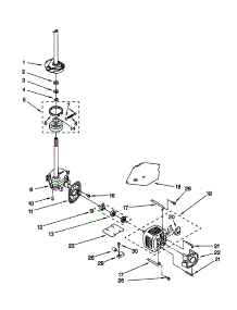 Brake / Clutch / Gearcase / Motor / Pump parts for Kenmore Washer 110.26954691 (11026954691, 110 26954691) from AppliancePartsPros.com