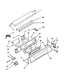 Control Panel parts for Kenmore Washer 110.26955691 (11026955691, 110 26955691) from AppliancePartsPros.com