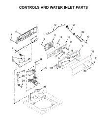 Controls And Water Inlet Parts parts for Kenmore Washer 110.27022710 (11027022710, 110 27022710) from AppliancePartsPros.com
