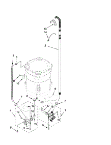 Pump Parts, Optional Parts (Not Included) parts for Kenmore Washer 110.27087600 (11027087600, 110 27087600) from AppliancePartsPros.com