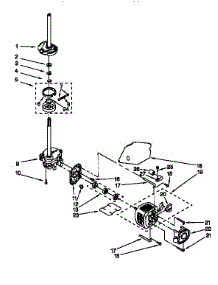 Brake, Clutch, Gearcase, Motor And Pump parts for Kenmore Washer 110.16101690 (11016101690, 110 16101690) from AppliancePartsPros.com
