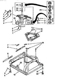 Machine Base parts for Kenmore Washer 110.16202690 (11016202690, 110 16202690) from AppliancePartsPros.com