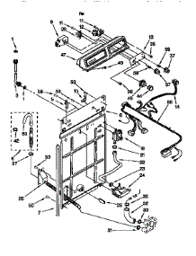 Control And Rear Panel parts for Kenmore Washer 110.16202690 (11016202690, 110 16202690) from AppliancePartsPros.com
