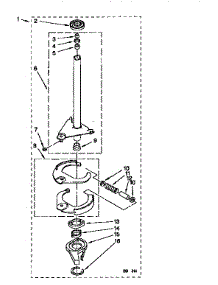 Brake And Drive Tube parts for Kenmore Washer 110.16202690 (11016202690, 110 16202690) from AppliancePartsPros.com