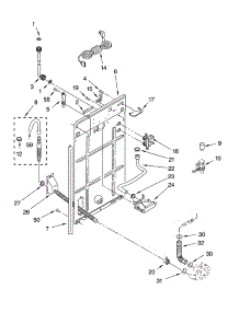 Rear Panel Parts parts for Kenmore Washer 110.16212500 (11016212500, 110 16212500) from AppliancePartsPros.com