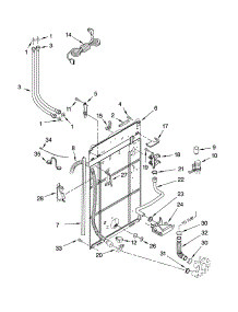 Rear Panel Parts parts for Kenmore Washer 110.16212501 (11016212501, 110 16212501) from AppliancePartsPros.com