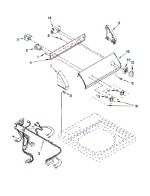 Control Panel Parts parts for Kenmore Washer 110.16212503 (11016212503, 110 16212503) from AppliancePartsPros.com