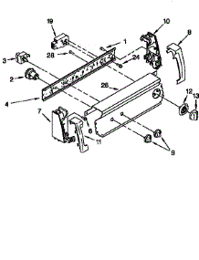 Control Panel parts for Kenmore Washer 110.16502691 (11016502691, 110 16502691) from AppliancePartsPros.com