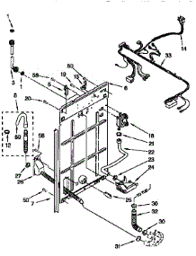 Rear Panel parts for Kenmore Washer 110.16502693 (11016502693, 110 16502693) from AppliancePartsPros.com