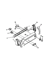 Control Panel parts for Kenmore Washer 110.16502693 (11016502693, 110 16502693) from AppliancePartsPros.com