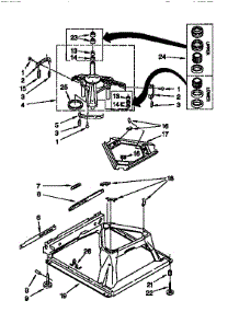 Machine Base parts for Kenmore Washer 110.16502694 (11016502694, 110 16502694) from AppliancePartsPros.com