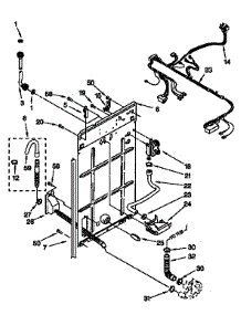 Rear Panel parts for Kenmore Washer 110.16502694 (11016502694, 110 16502694) from AppliancePartsPros.com