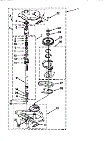 Gearcase parts for Kenmore Washer 110.16512690 (11016512690, 110 16512690) from AppliancePartsPros.com