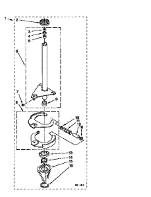 Brake And Drive parts for Kenmore Washer 110.16512690 (11016512690, 110 16512690) from AppliancePartsPros.com