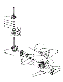 Brake,Clutch,Gearcase,Motor&Pump parts for Kenmore Washer 110.16512690 (11016512690, 110 16512690) from AppliancePartsPros.com
