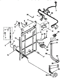 Rear Panel parts for Kenmore Washer 110.16512692 (11016512692, 110 16512692) from AppliancePartsPros.com