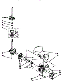 Brake, Clutch, Gearcase, Motor And Pump parts for Kenmore Washer 110.16602690 (11016602690, 110 16602690) from AppliancePartsPros.com