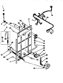 Rear Panel parts for Kenmore Washer 110.16602690 (11016602690, 110 16602690) from AppliancePartsPros.com