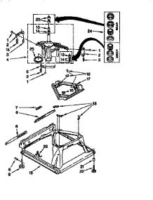 Machine Base parts for Kenmore Washer 110.16602690 (11016602690, 110 16602690) from AppliancePartsPros.com