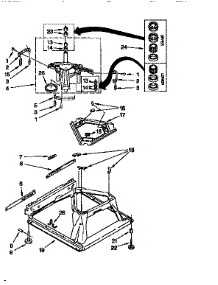 Machine Base parts for Kenmore Washer 110.16602691 (11016602691, 110 16602691) from AppliancePartsPros.com