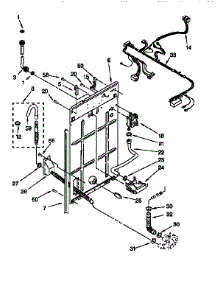 Rear Panel parts for Kenmore Washer 110.16602691 (11016602691, 110 16602691) from AppliancePartsPros.com