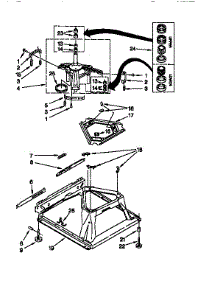 Machine Base parts for Kenmore Washer 110.16602693 (11016602693, 110 16602693) from AppliancePartsPros.com