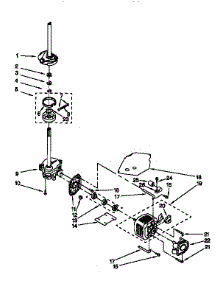 Motor And Pump parts for Kenmore Washer 110.16602693 (11016602693, 110 16602693) from AppliancePartsPros.com