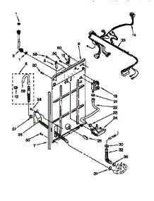 Rear Panel parts for Kenmore Washer 110.16602693 (11016602693, 110 16602693) from AppliancePartsPros.com